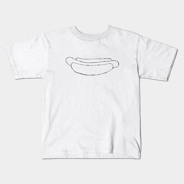 hotdog Kids T-Shirt by Medium_well_rare